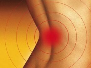 Pain in the lower back with osteochondrosis